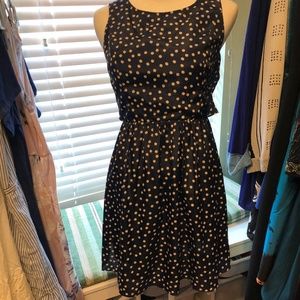 Silky Polka Dot Dress